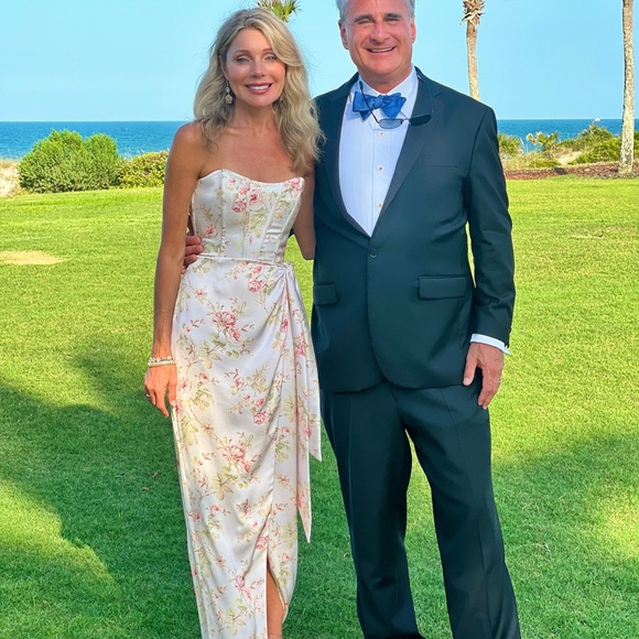 V. Chapman June Dress Pink Rose Print - Picture 5 of 10